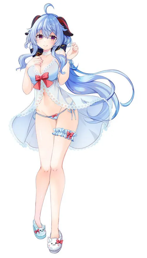 Daily Ganyu Lewdie #1390 NightWear Thumbnail