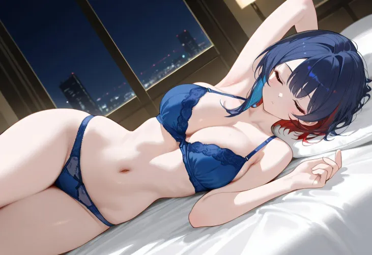 Dark Blue Lingerie  Thumbnail