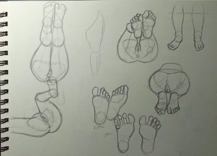 Day four of learning legs. So i wanted to focus more on the feet. Thumbnail