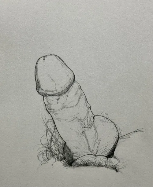 Dick pic - a sketch by me Thumbnail