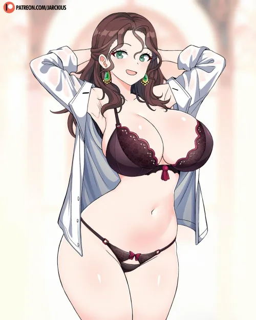 Dorothea showing off her thick and juicy body in lingerie Thumbnail