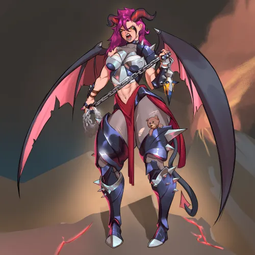 Dragon Warrior with abs (Commission work by me) Thumbnail