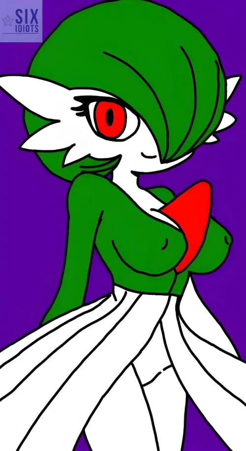 Drawing of Gardevoir (six idiots one channel) Thumbnail