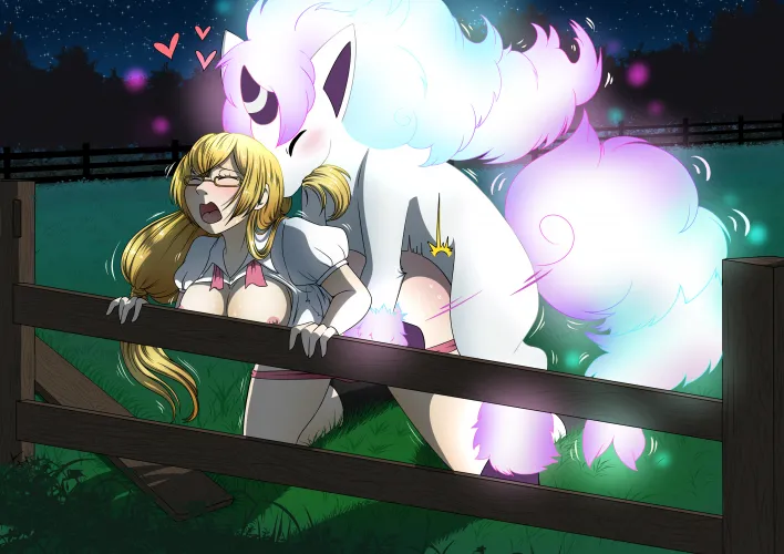 During sex, galarian ponyta glow, being brightest during ejaculation (messer-aramis) Thumbnail