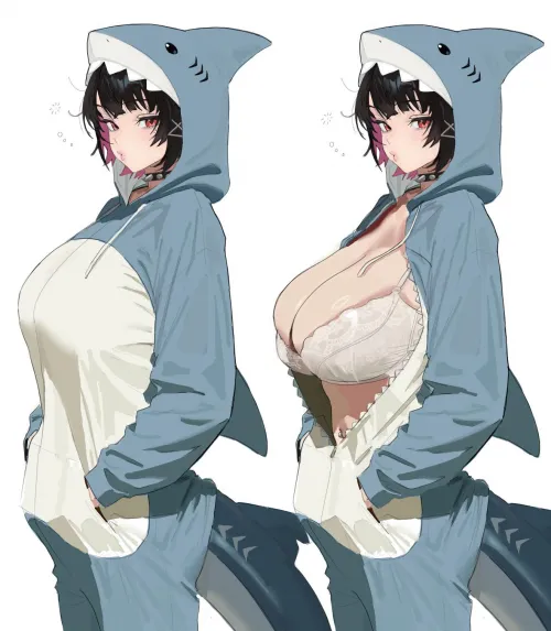 Ellen in a shark hoodie (HintoBento) [Zenless Zone Zero] Thumbnail