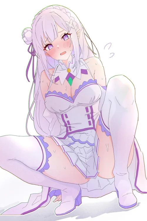 Emilia Squatting Down For The Camera Thumbnail