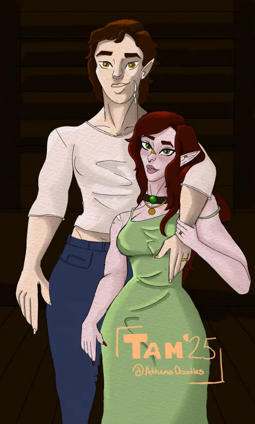 Enjoying newlyweds bliss [AthenaDoodles](OrginalCharacters) Thumbnail