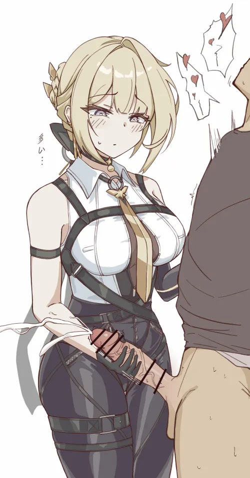 Evelyn jerking him off Thumbnail