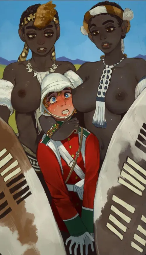 Even the warriors wives know how to greet their masters Thumbnail