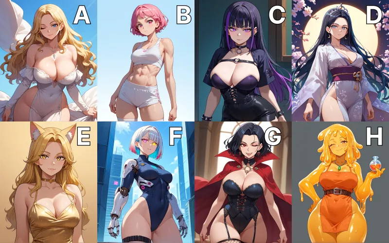 [F4M/A] Pick one! I made these characters, some are more... niche (open with a starter please!) Thumbnail