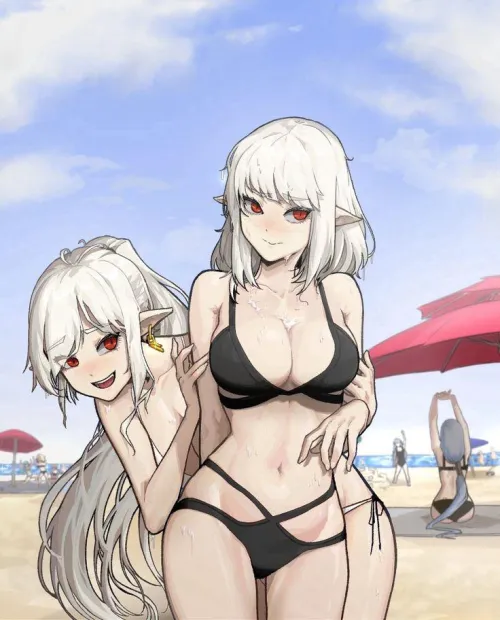 (F4M/FU) Twins have a beach day! Thankfully for you they love to share... If you can seduce one you can surely get the other. Thumbnail