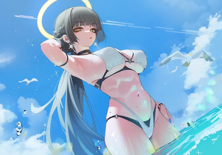 Fallen angel in a bikini Thumbnail