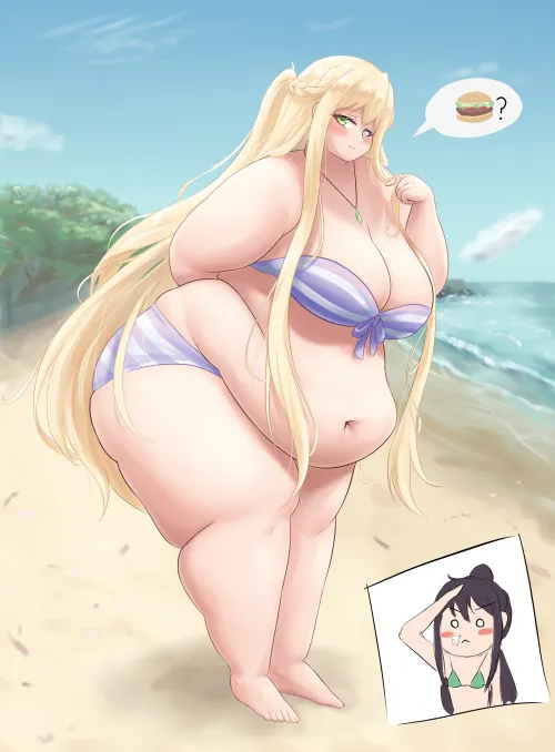Fat girl at beach (TheBreadGuardian) Thumbnail