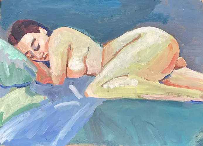 femme allongée . 16h25 Thumbnail