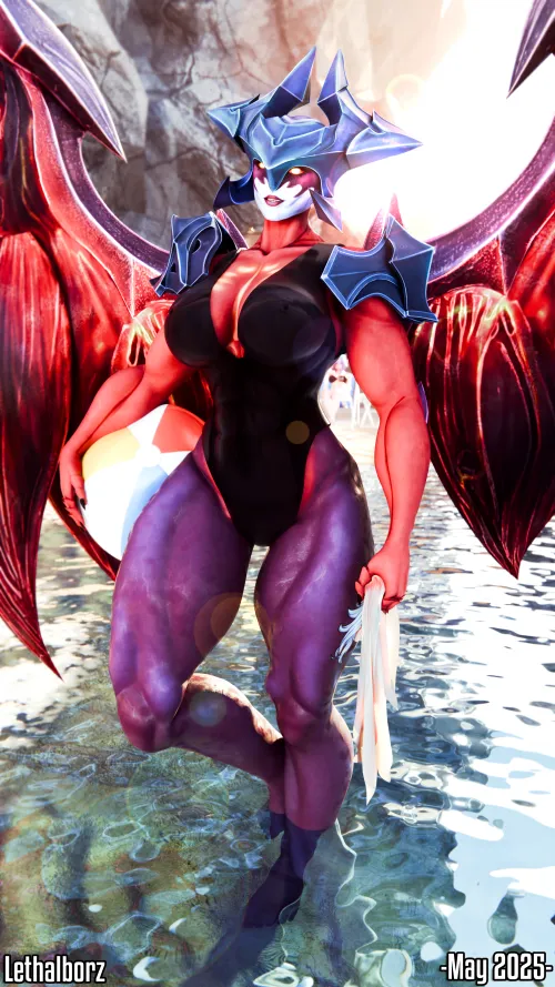 Femtrox at the beach enjoying the Summer (Lethalborz) Thumbnail