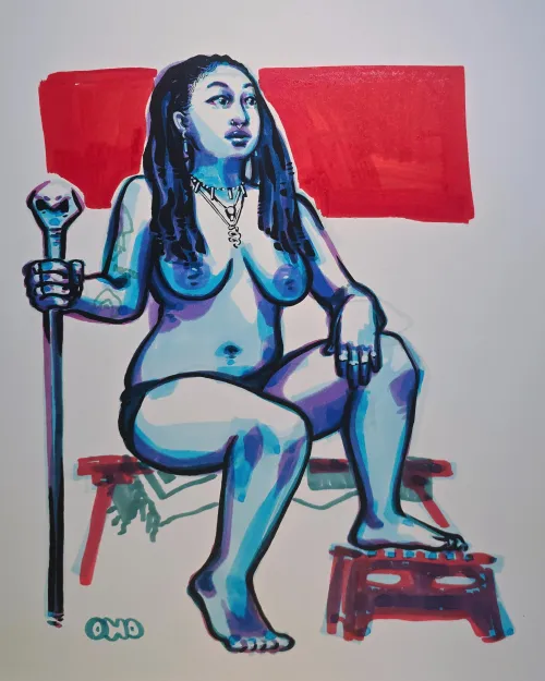 Figure drawing sketch, by me Thumbnail