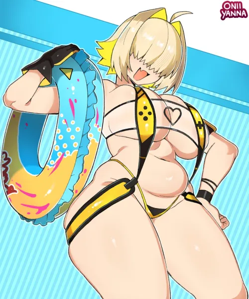 Flaunting her chubby Tummy (Elegg) [oniiyanna] Thumbnail