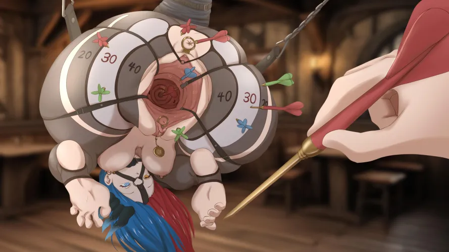 Flesh dartboard punishment. Join in while it's still alive! Thumbnail