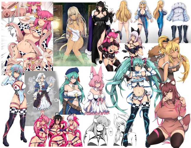 [for hire] Anime - Manga - Character Design - PNG VTuber Thumbnail