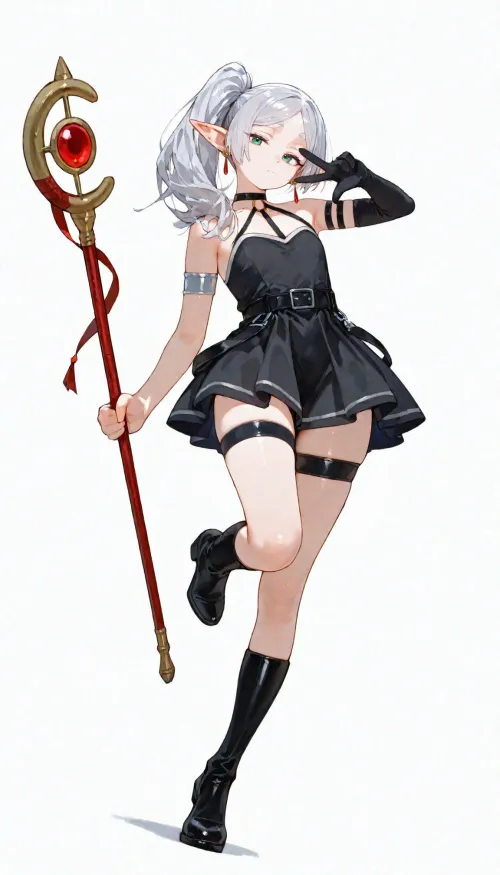 Frieren cosplaying as Ubel [Sousou no Frieren] Thumbnail