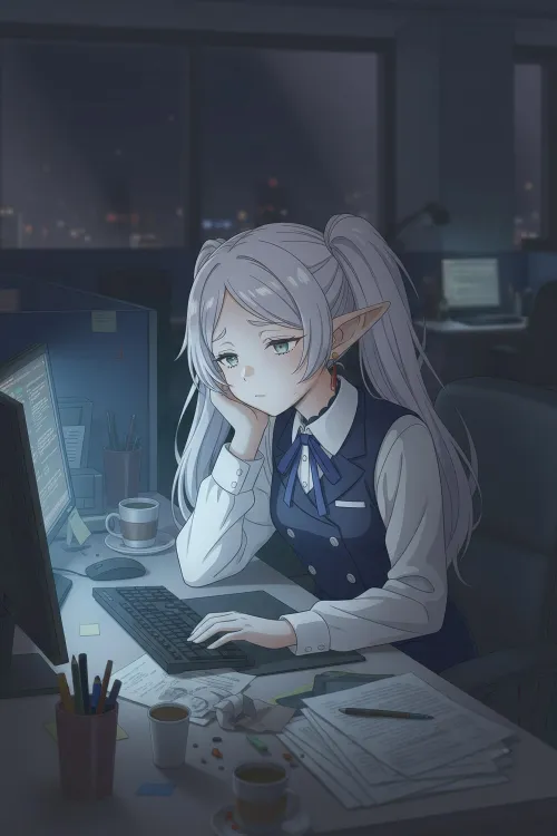 Frieren working Overtime [Sousou no Frieren] Thumbnail