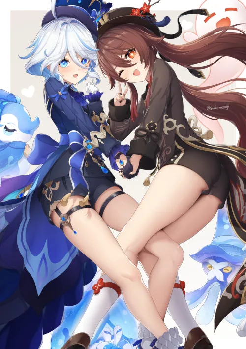 Furina, Hu Tao (Genshin Impact) [hako momiji] Thumbnail