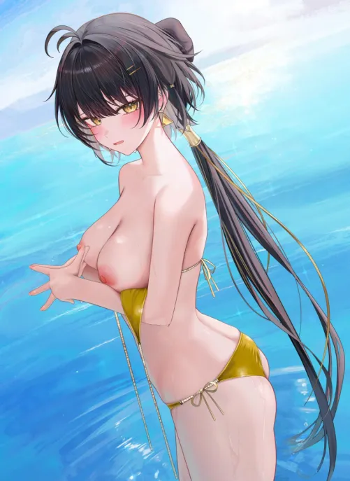 Gold bikini Thumbnail