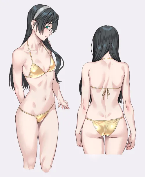 Gold Bikini Ooyodo (yuuji) [KanColle] Thumbnail
