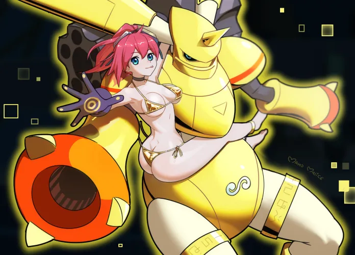 Golden Week Ami and Rapidmon (Maho Malice) Thumbnail