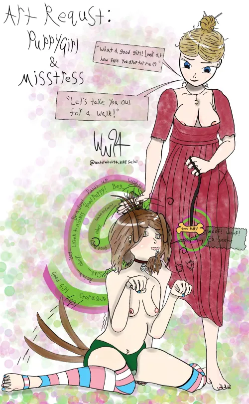 Good girls get walkies! (OC. Artist: WaterWitch94) Thumbnail