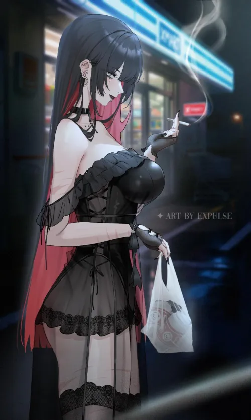 Goth girl summer dress Thumbnail