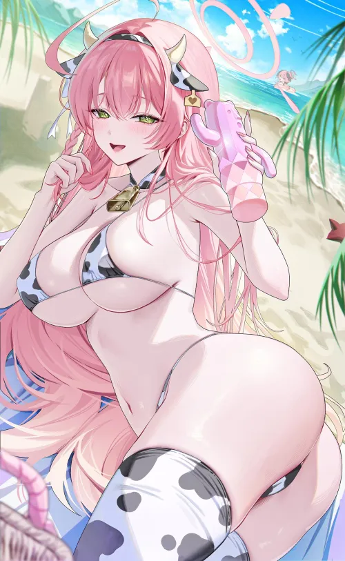 Hanako is ready to have some fun at the beach Thumbnail