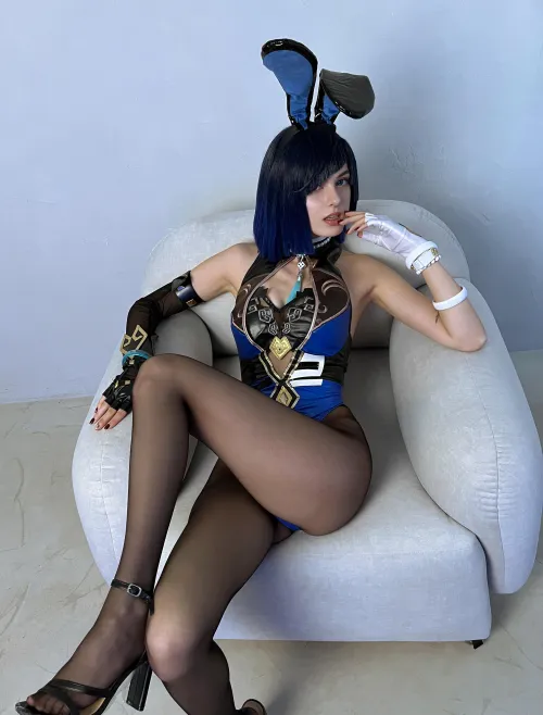 Happy Easter! And Happy Birthday, Yelan! Cosplay by aleksa.ndria_cos (me) Thumbnail