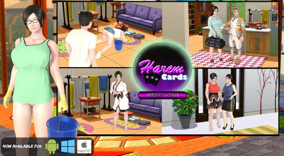 HaremCards V0.10 is now released for Supporters! Enjoy the ultimate MILF! (with pregnancy!) Thumbnail