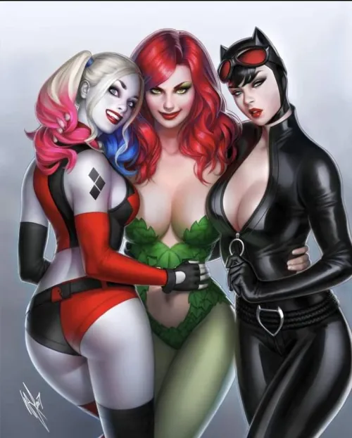 Harley Quinn, Poison Ivy, or Catwoman? Which Gotham City Seductress would you fuck? Thumbnail