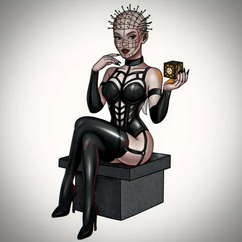 Hellbound but Haute Couture — My Gothic Pin-Up Inspired by a Cenobite Queen 🔩🖤 Thumbnail