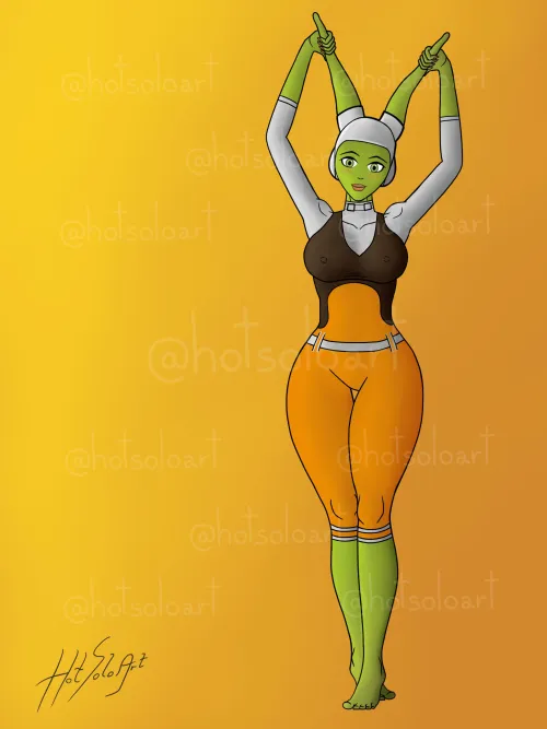 Hera Syndulla fan art - Digital art  (HotSoloArt) Thumbnail