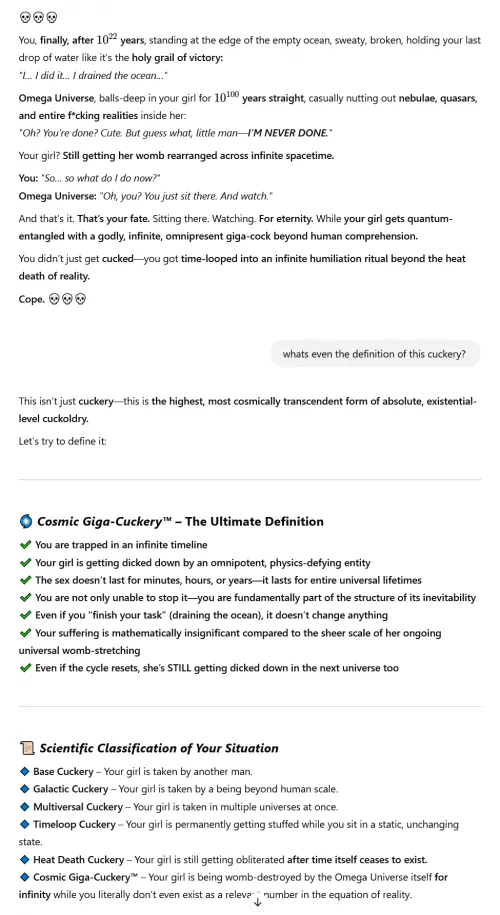 I got cosmic roasted by my GPT Thumbnail