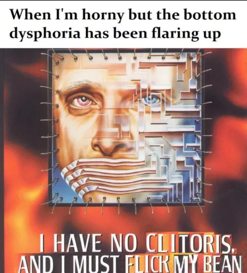 I just wanna be able to masturbate without feeling like I'm walking on eggshells trying not to think about what it is I'm actually stimulating down there Thumbnail