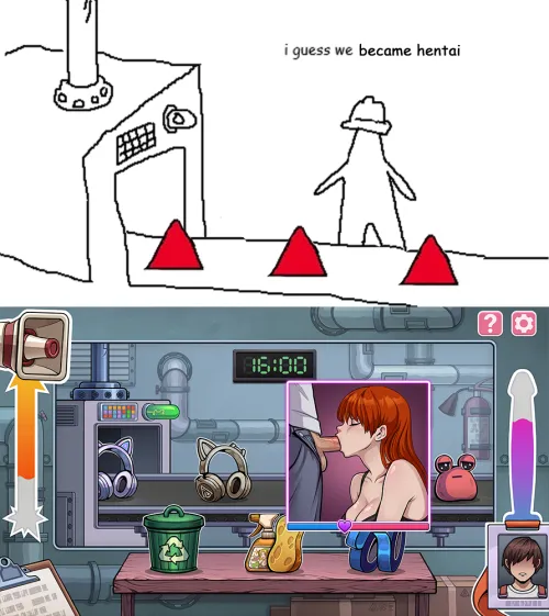 I made meme into a hentai game, nothing is safe from rule 34 Thumbnail