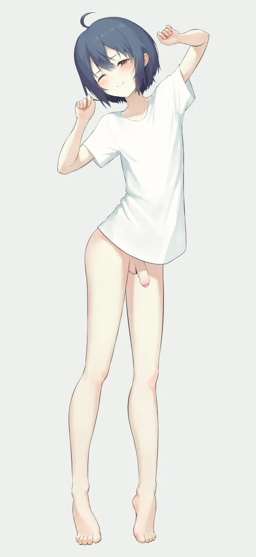 I made this femboy stretching :3 Thumbnail