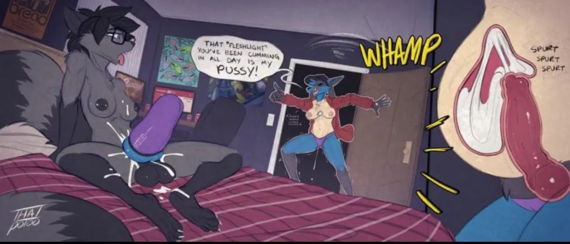 I wanna use a fleshlight i found in my bestfriends room while they’re out only to find out that it was a portal to their pussy which only ends up making me hump into it more 😵‍💫 Thumbnail