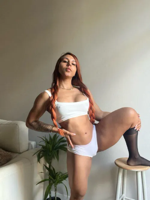 I wanted you to see my pretty red braids Thumbnail