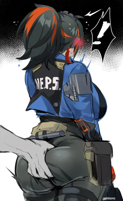 I'd be losing aaall my professional composure if I got groped like this by a criminal <3 Thumbnail