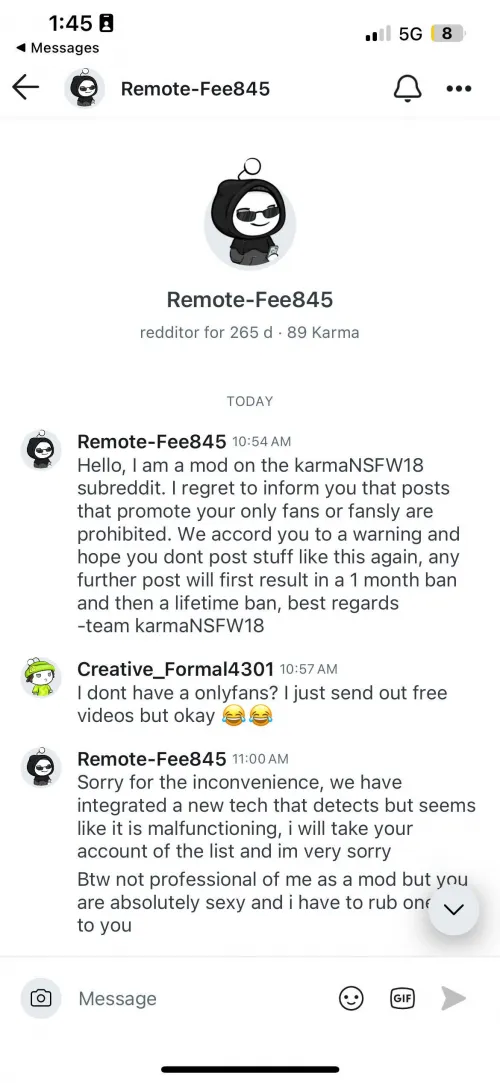 If you have been approached by u/Remote-Fee845 posing as a mod, go ahead and ignore him. This user is not on the mod team, and we find them pathetic. Thumbnail
