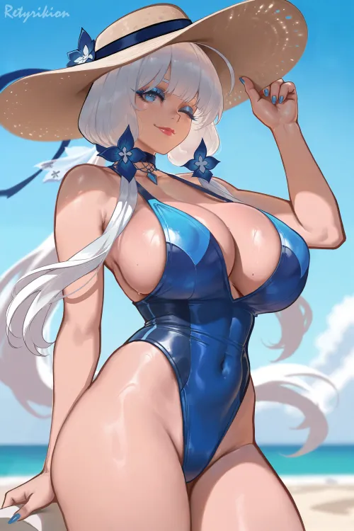Illustrious on the Beach (Azur Lane) Thumbnail