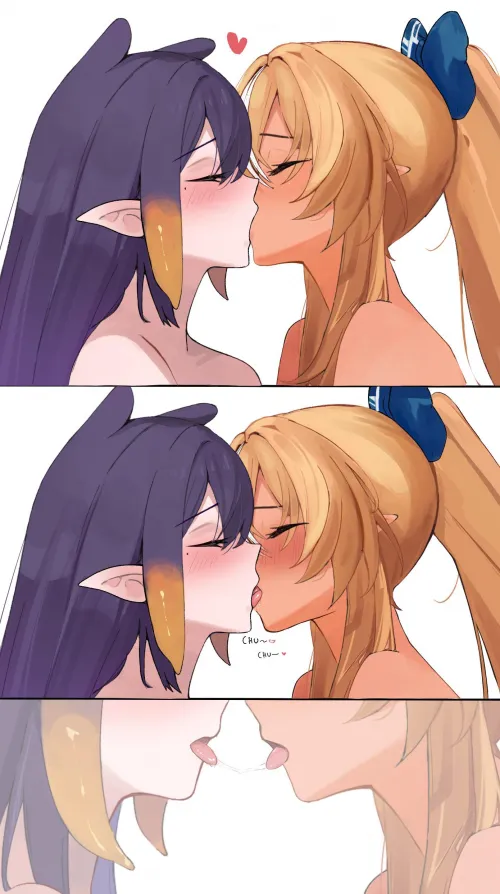 Ina and Flare kissing Thumbnail