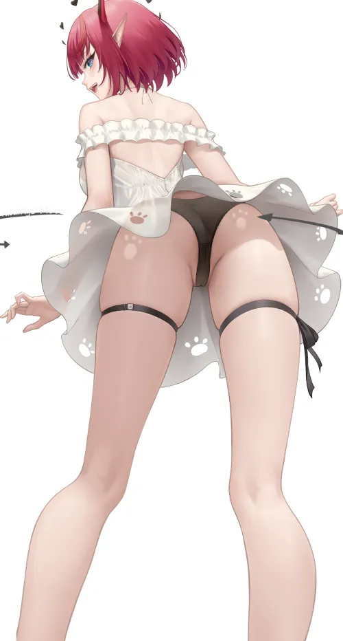 IRyS's nice upskirt view Thumbnail