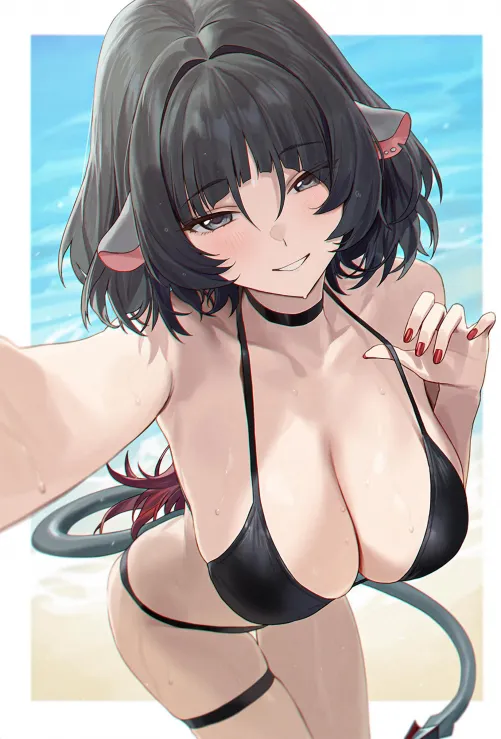 Jane Doe at the beach (Amiki) Thumbnail