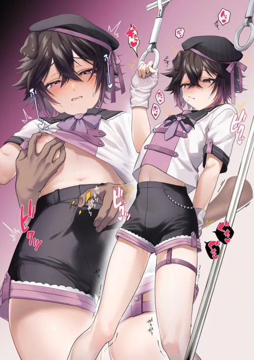 Joei Wanko has a hard time riding the train... illust: kkkanekokun Thumbnail